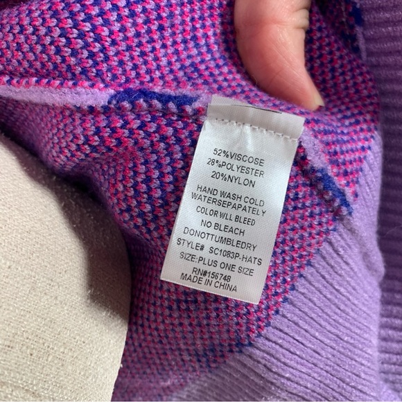 NEW Halloween Plus Size Purple Cardigan Witches Hat by Magnolia Place - Picture 10 of 16